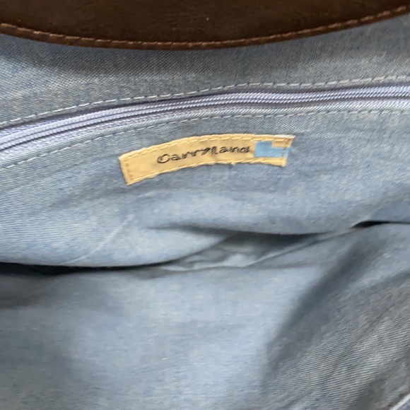 Carryland Plum Canvas Handbag - Picture 7 of 8